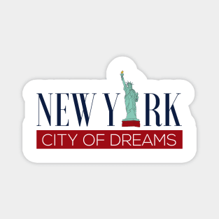 New york city of dreams Magnet