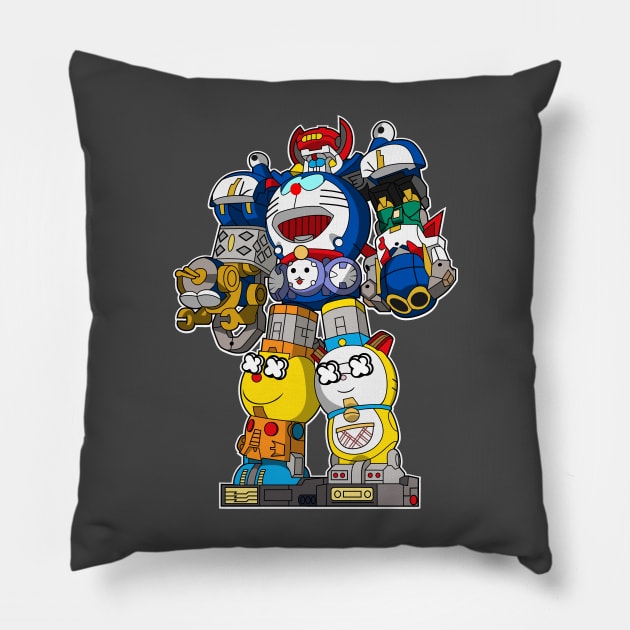 Robot Cat Doraemon Mech Pillow by Mecha Design by MechaRon