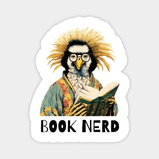 Book nerd pelican bird Magnet