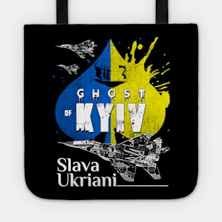 Ghost Of Kyiv Ukraine SLAVA UKRIANI Support with an Ukrainian air force Fighterjet MIG-29 Tote