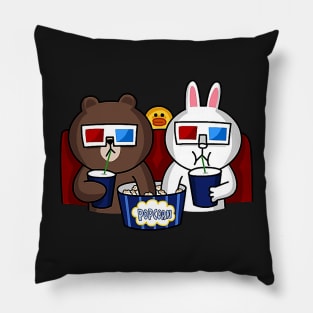 brown and cony Pillow