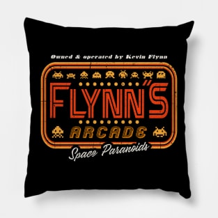 Flynn's Arcade Sign Pillow