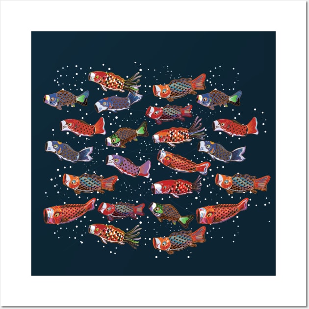 Japanese fish flag art - Japanese Fish Flag Art - Posters and Art Prints