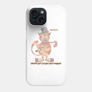 Furlo the Cat - Whats wrong? Cat got your tongue? Phone Case