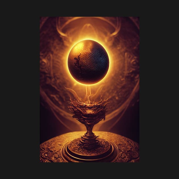 A Dragon Egg suspended above a Goblet by natural-20s