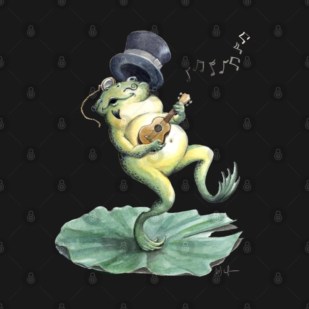 Dancing Ukulele Frog by UkuleleJim