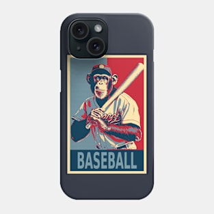 Chimpanzee Baseball Player HOPE Phone Case
