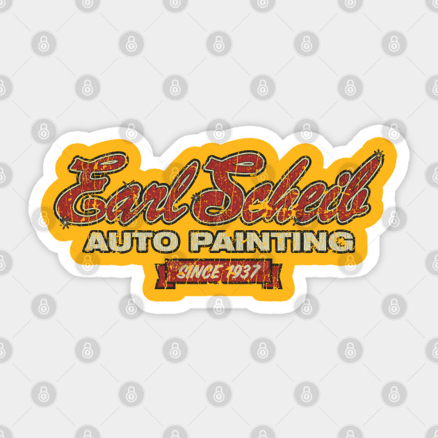 Earl Scheib Hot Rod Sticker Teepublic