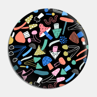 Colorful mushrooms Pin