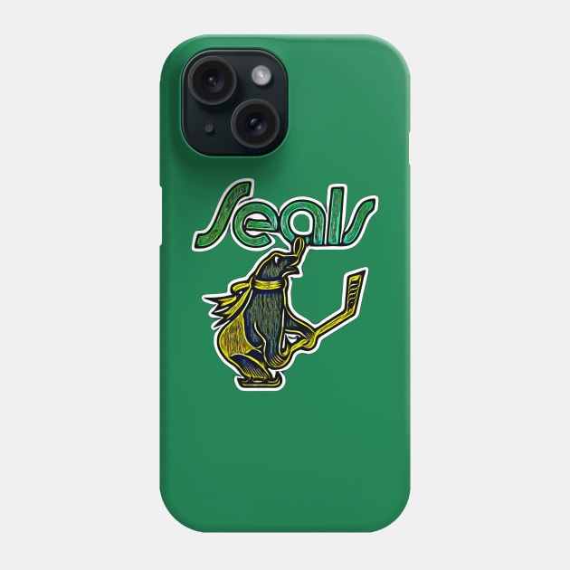 California Seals Hockey Phone Case by Kitta’s Shop