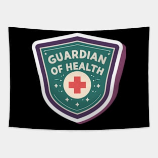 Guardian Of Health Shield Tapestry