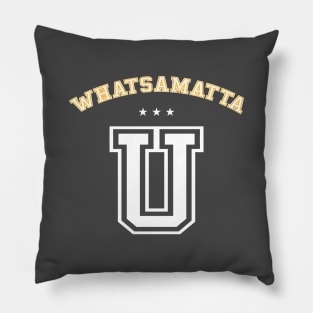 Whatsamatta U Letter Awesome Funny University Pillow