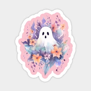 cute floral ghost Magnet