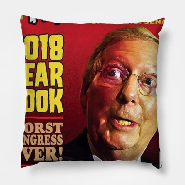 Famous Monsters of Congress Pillow by MasterByMaster