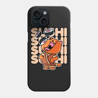 Cat Sushi Nigiri Kawaii Neko Anime Japanese print Phone Case