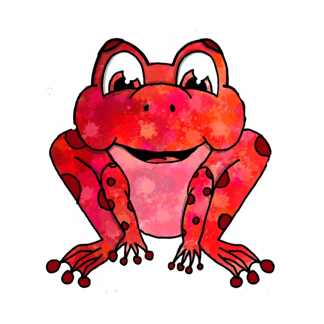 Sue, the Red Frog by BellaAndFriends