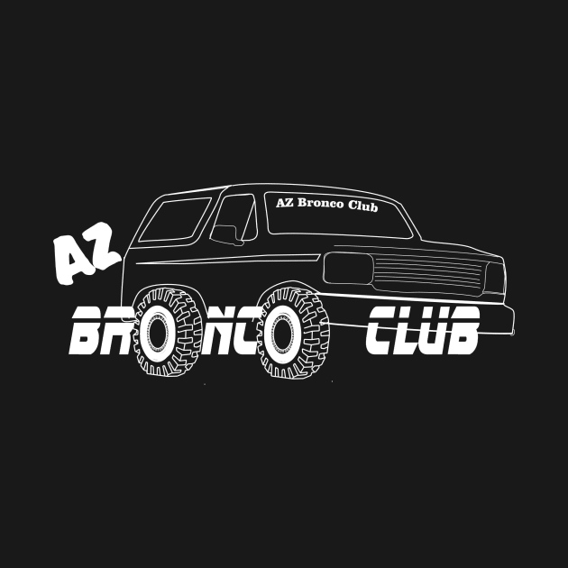 AZ BRONCO WHITE CLUB LOGO by AZBRONCOCLUB