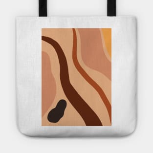 Abstract Earth Tones 4.5 Tote