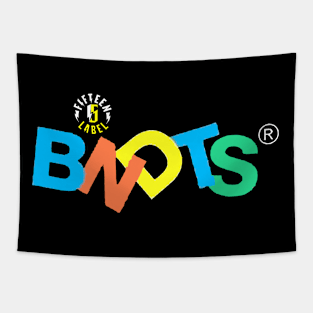 Fifteen Label Colorful BNDTS Tapestry