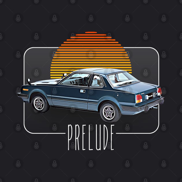 Honda Prelude  /// Retro Classic Car Lover Design by DankFutura