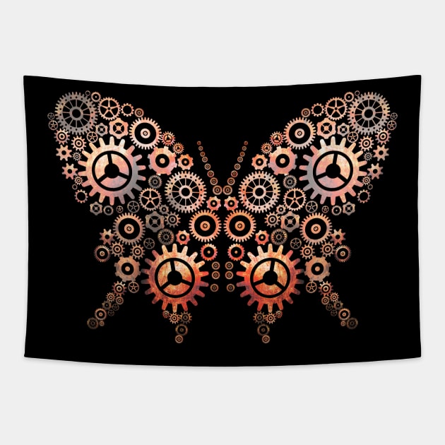 Steampunk butterfly Tapestry by AndiBlair