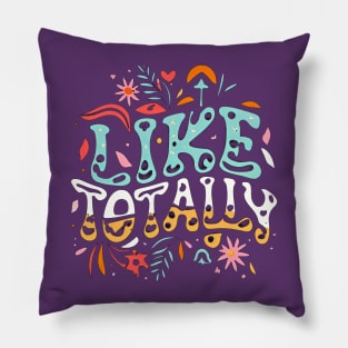 Like Totally 80s Retro Vibe Tee Pillow