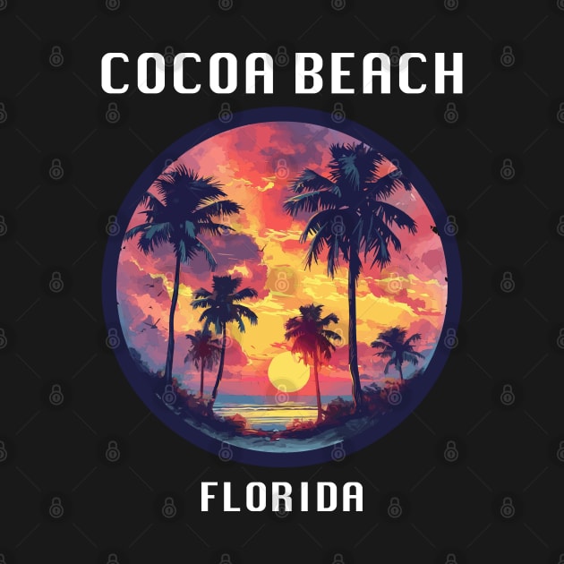 Cocoa Beach Florida (with White Lettering) by VelvetRoom