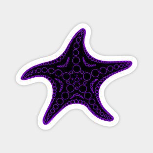 Starfish (purple/black) Magnet