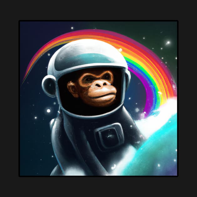 Astronaut Rainbow Monkey by Oviseon