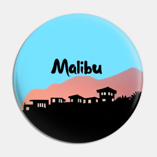 Pink Skies Malibu Pin