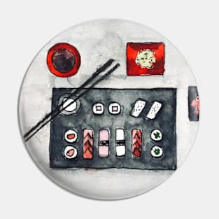 Sushi Set Pin