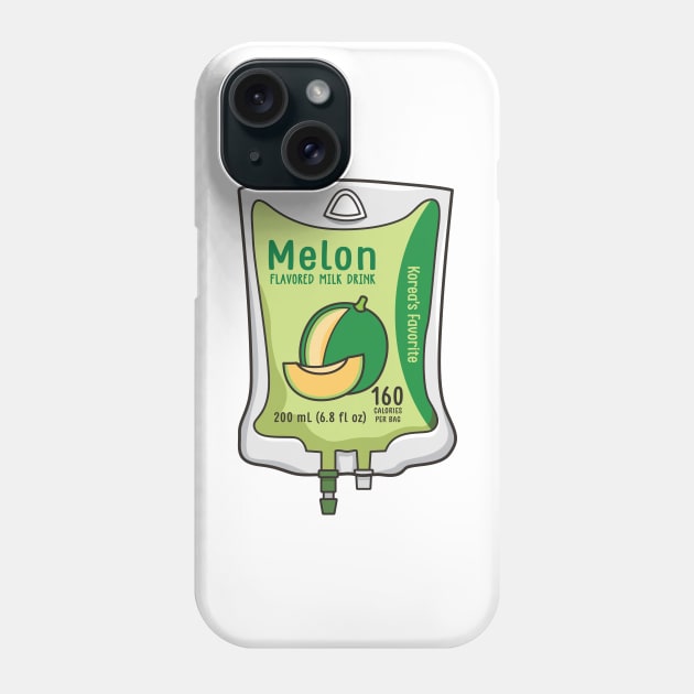 Aesthetic Korean Melon Milk IV Bag for medical and nursing students, nurses, doctors, and health workers who love milk Phone Case by spacedowl