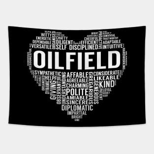 Oilfield Heart Tapestry