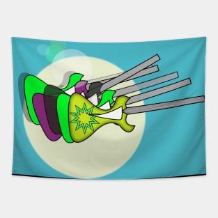 colorful guitars Tapestry