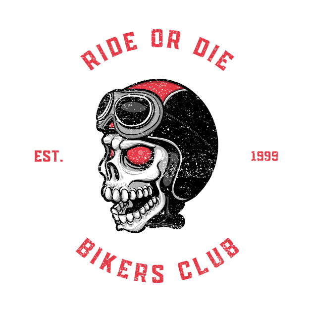 Ride or Die Bikers Club (Vintage Faded Look) by Shawn's Domain