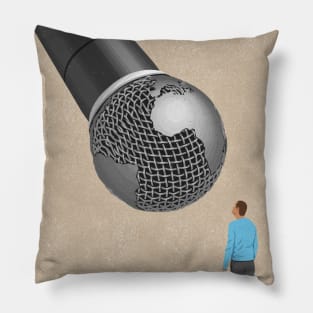 Globe Mic Pillow