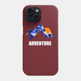 Geometric Mountain Adventure Phone Case