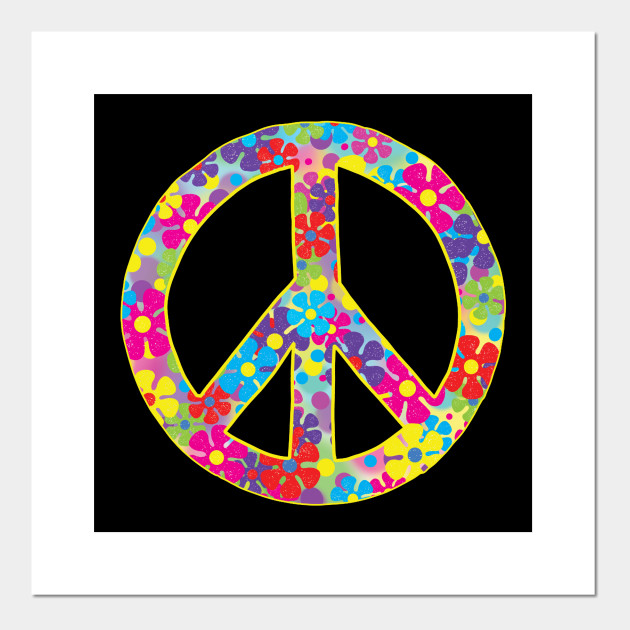 Download Colorful Peace Sign Peace Sign Posters And Art Prints Teepublic