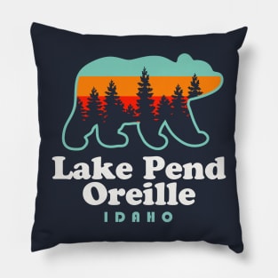 Lake Pend Oreille Idaho Fishing Camping Pillow
