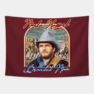 Merle Haggard ))(( Retro Branded Man Tribute Tapestry