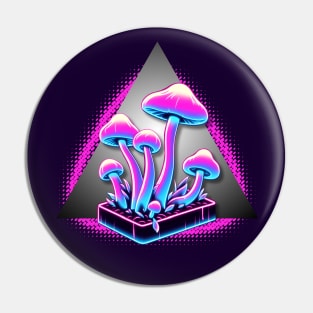 Tri - Pink Shroomescent Pin