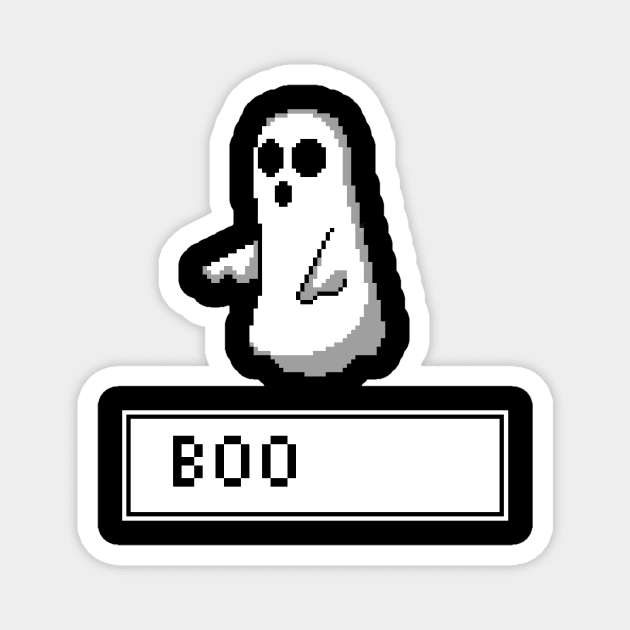 Pixel Ghost Magnet by Godsibi