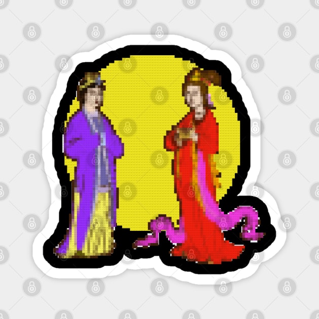 Chinese women in Mongol dynasty Magnet by cutequokka