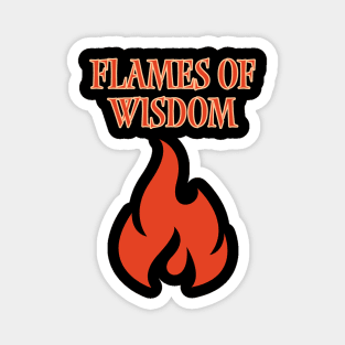 Flames of wisdom Magnet