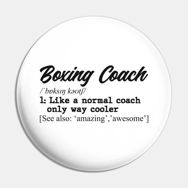 Boxing coach. Perfect present for mom dad father friend him or her Pin by SerenityByAlex