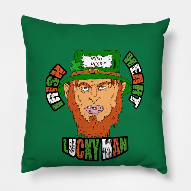 lucky dad irish Pillow by Ragna.cold