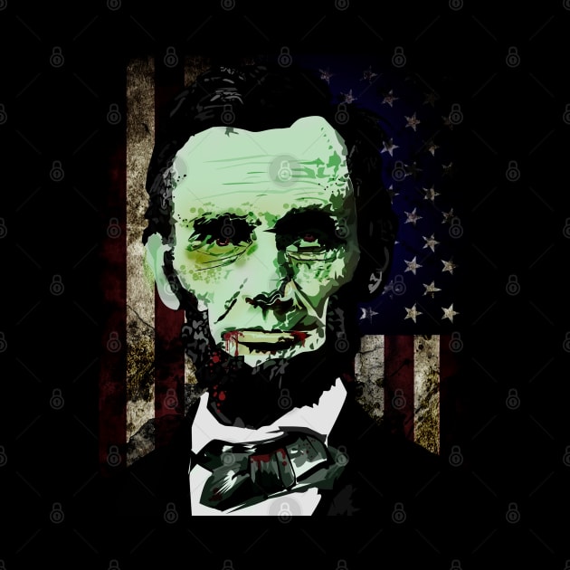 Abraham Lincoln - Zombie by adamzworld