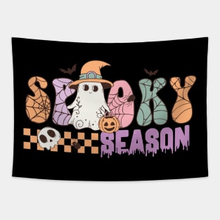 Retro Halloween Spooky season Funny Tapestry