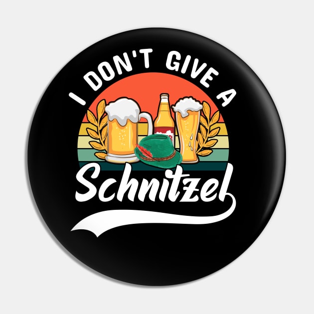 I don't give a Schnitzel Pin by Myartstor 