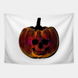 Pumpkin Skeleton Tapestry